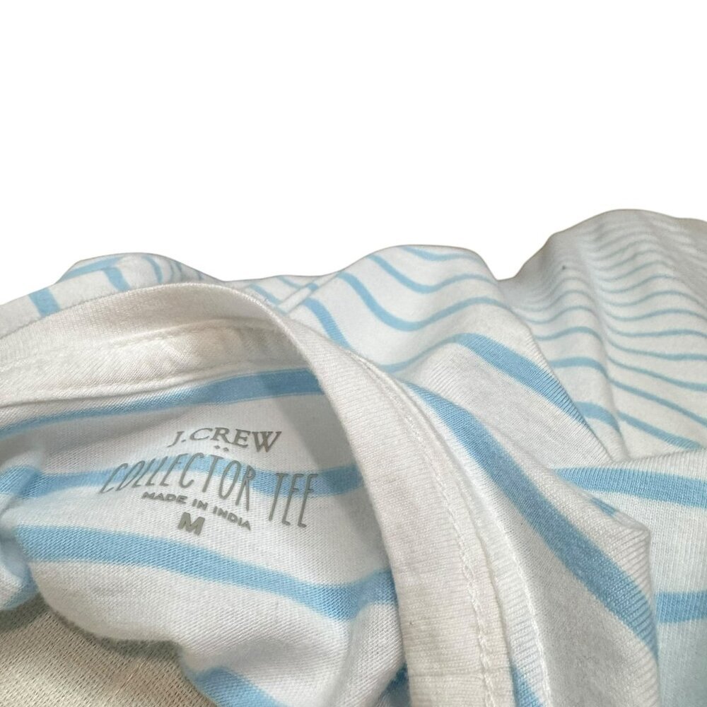 J.Crew Collector Tee Striped Short Slv Martini Graphic T-Shirt BlueWhite M NWT - Picture 5 of 5